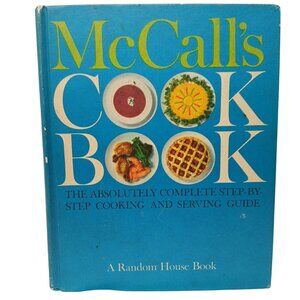 McCalls CookBookThe Absolutely Complete Cooking Serving 1963 1st Print Blue #H12